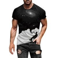 Okrugli vrat Modni vrhovi kratkih rukava majica za muškarce muške ljetne košulje 3D digitalni uzorak