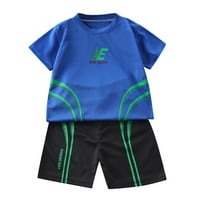 Dječja djeca djeca dječje odijelo za kratkih rukava za djecu koja radi sportska odjeća casual brzog