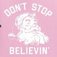 Divlji Bobby, Santa Claus ne prestaju vjerovati grafičkim kratkim božićnim muškarcima, svijetlo ružičasto, 5x-velika