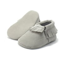 Carolilly novorođenčad mekane cipele od pune boje cipele s ravnim reserima za djevojčice za djecu 0-