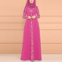 Voss ženske haljine kaftan arapski jilbab abaya čipkasti šivanje maxi haljine