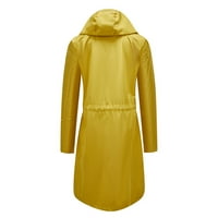 Zimski kaputi za žene Jerdar žene Čvrsta jakna za kišu, topli zimski vanjski kaput, dugačka jakna s