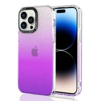 Glitter Crystal Clear za iPhone Pro Case, luksuz [ne žutiling] [Zaštita od padavine] [Zaštita od udara]