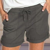 Atletske kratke hlače za žene Flowy Atletski kratke hlače za žene sa džepovima Kratke hlače High Sheit