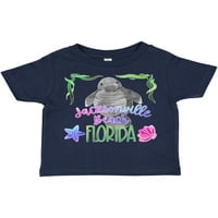 Inktastična jacksonville plaža Florida slatko plivanje manatee poklon malih malih majica majica ili
