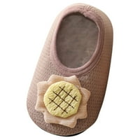 0-15 mjeseci dječje dječake cipele cipele kat čarape tanki mrežice mekane dno neklizajuče čarape smeđe