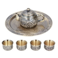 Čajni lonac, prekrasan delikatni proces elektroplata Luksuzan reljef turski čajnik Izvrsni uzorak sa