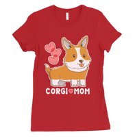Corgi mama ženska crvena slatka Corgi mama majica Jedinstveni poklon za nju