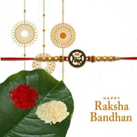 Rakhi za brata kompleta kombo Rakhi Shiva Trishul OM dizajn sa Damru Ganesha Rakhi ručno rađene narukvice