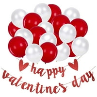 Opolski romantični baloni Dekorativna zastava Valentines Partner Paper Paper Banner Označi