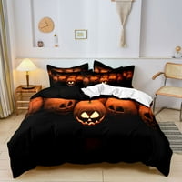 Halloween Duvet Covert set Dvorac 3D TheMe Theme Themed posteljina za posteljinu Horror Festival Veličina