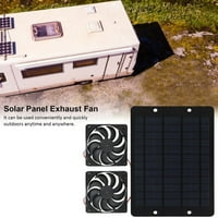 12V solarni ispušni ventilator Mini ventilator solarni panel navijač ventilator za pse za pse pileća