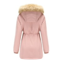 Ženski kaputi Žene kopu s dugim kaputima Ogrlica s vilim zimska parkas Odjeća Coats Plus size Jakna