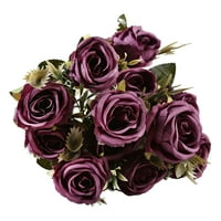 Deyuer buket umjetna ruža realnistična privlačna za ulov bez problema s lako za njegu cvijeće Dekorativni buket lažnog ruža za dom