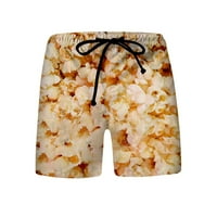 Sdjma casual sportske kratke hlače Muška hrana realistična 3D tiskane ljetne kratke hlače Plaže Swim