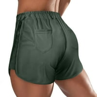 Kratke hlače za žene Ženski ljetni kućni kratki kratke hlače za omotajte sportske hlače ravne labave