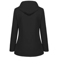 Zkozptok ženski kaputi Velvet tople jakne zimski patchwork laides, crna, xxxxxl