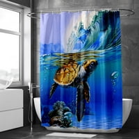 Tuš sa zavjesa M-150 * Vodootporni debeli rub izdržljiva morska kornjača za pranje kupaonica Vodootporna tuš za tuširanje, dekor kupaonice