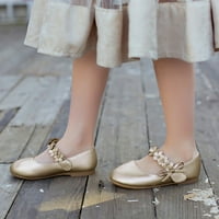 B91XZ Toddler Djevojka Sandale Djevojke cipele Male kožne cipele Jedne cipele Dječje plesne cipele Djevojke Performanse cipele za mališani mali dječji krevet, veličina 10.5
