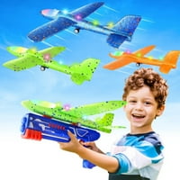Igrači za avionske listalice, klizač za pjenu sa LED svjetlom, vanjska katapulta leteća igračka za dječji