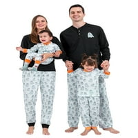 Noć vještica Porodica Podudaranje pidžama Set Ghost Print Tops Long Hlače Holiday Loungewebs Sleep odjeća