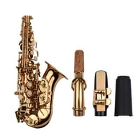 Walmeck bb soprano saksofon sa mesinganim materijalom Zlatna laka površina drveta Woodwind instrument