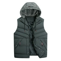 Gasue topli mens puffer prsluk jakne u zimskom trendy uličnom stilu bez rukava, udobne kapute Soft Home