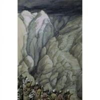 Posterazzi Sal Skloni dim na planini Sinai James Tissot 1836 - Francuski jevrejski muzej New York City Poster Print - In