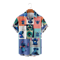 Lilo & Stitch Beach Top Svijetle boje uzorak majica casual muške košulje za putovanja i izlaske