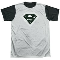 Superman - optičke pruge - crna košulja kratkih rukava - XX-Large