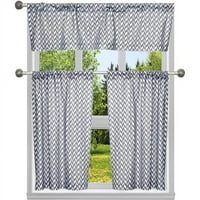 Kensie Cawnovi = Pole Top Curtains - Set ploče za zavjese prozora - Chevron pruge - paneli - 40 W 84