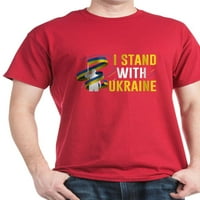 Cafepress - Stojim sa ukrajinom tamnom majicom - pamučna majica