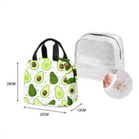 Slatka veganska voća avokado Print Camping Cooler torba za ručak za djecu kampiranje ručak torba za