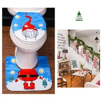 Santa toaletni sigurnosni poklopac smiješni božićni ukrasi kupatilo Božićni santa gnome kupaonica WC