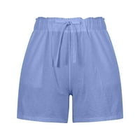 Stamzod biciklističke kratke hlače za žene modni ljetni casual trake za izvlačenje džepne hlače