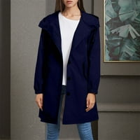 AirPow na klirensu kišne jakne Ženski novi kapuljačnjak Ležerne prilike dugačak kaput Ženski labavi