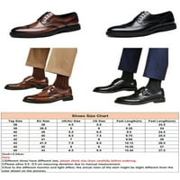 Colisha Muške broge Business Oxfords Monk Strap čipke UP haljina cipele muškarci kapice za cipele od cipela za cipele s smeđom-monaha 8