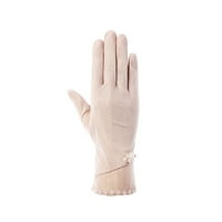 Fabiurt ženske rukavice žene crne tačke kratke čipke čipke prozračne jahanje za sunčanje vjenčane rukavice, b
