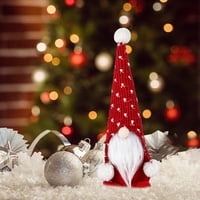 Tiitstoy božićni plišani gnome ukras, božićni bez lica viseći dekor za spavaću sobu dnevni boravak Kupatilo