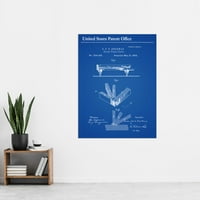 Steinway Grand Piano-Forte Side Vintage Music Patent Extra Veliki XL zidni umjetnički poster Ispis