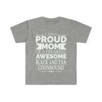 Ponosna mama crna i tan coonhound majčin dan unise majica s-3xl