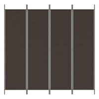 Tomshoo 4-panel Divider Brown 78,7 x78.7 tkanina
