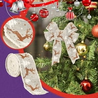 Voss Domaći ukrasi BO ukrasi poklon božićni posteljina božićna stablo ožičene rub otisnute pakiranje