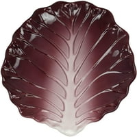 EBROS 12 W keramička crvena salata oblikovana pločica ili tanjir za suđe