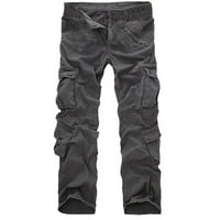 Petite široke pantalone za noge za žene Boho muški pamuk multi-džep na otvorenom Radne pantalone Tergo hlače