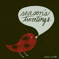Seasons Tweetings Poster Print by Katie Doucette