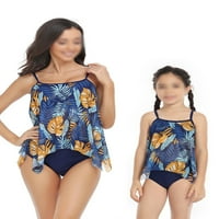 Ritualay majka i kćer za roditelje-dječji kupaći kostim dva plivanja bikini set cvjetni print-wire-wire-free