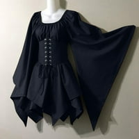yinguo za ženske haljine za haljinu košulje trube s korzetom Tradicionalna haljina Žene Gothic Retro