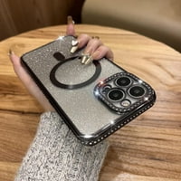 Kompatibilan sa iPhone Pro magnetc Glitter CASE, sredstvo za zaštitu od kamere na udarci za žene djevojke,