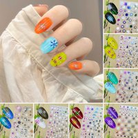 Dianhelloya Nail Art pribor za božićne naljepnice za nokte Samoljepljivi ne-bledili DIY Mini bijeli